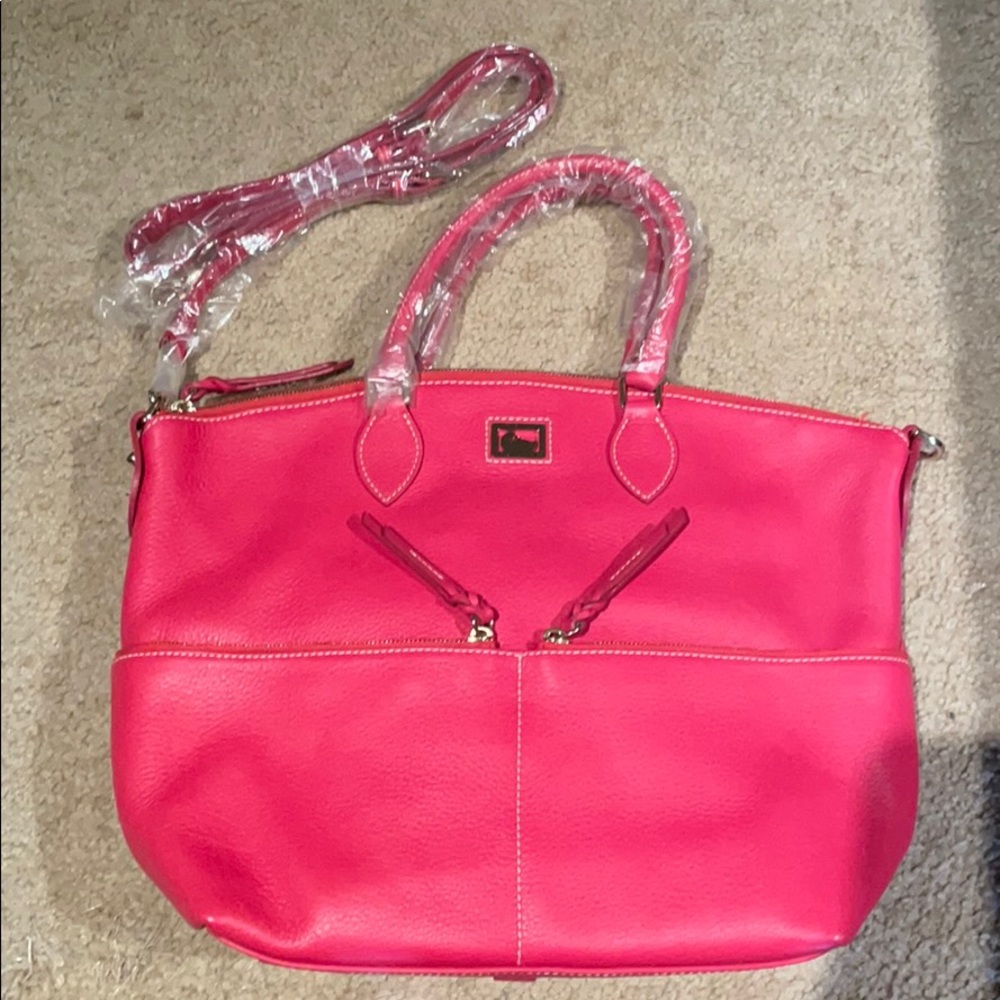 Dooney & Bourke Large Pocket Satchel - Pink